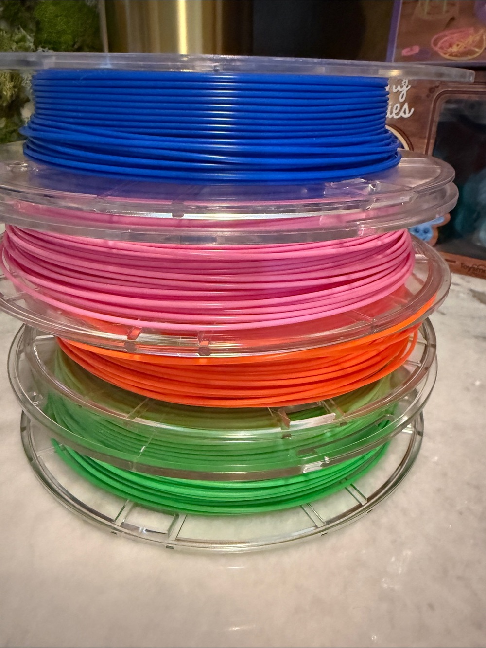 Toybox 3D Printer Food Set of 4 Bright Colors